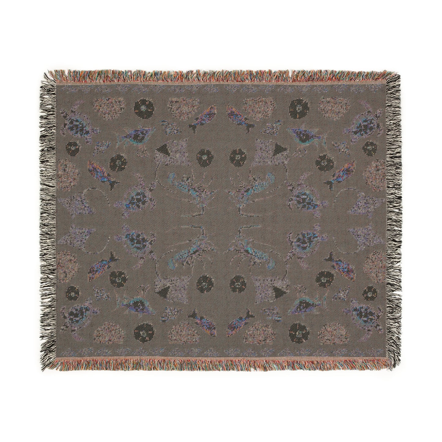 Sargasso Sea - Woven Blanket - Dark Green