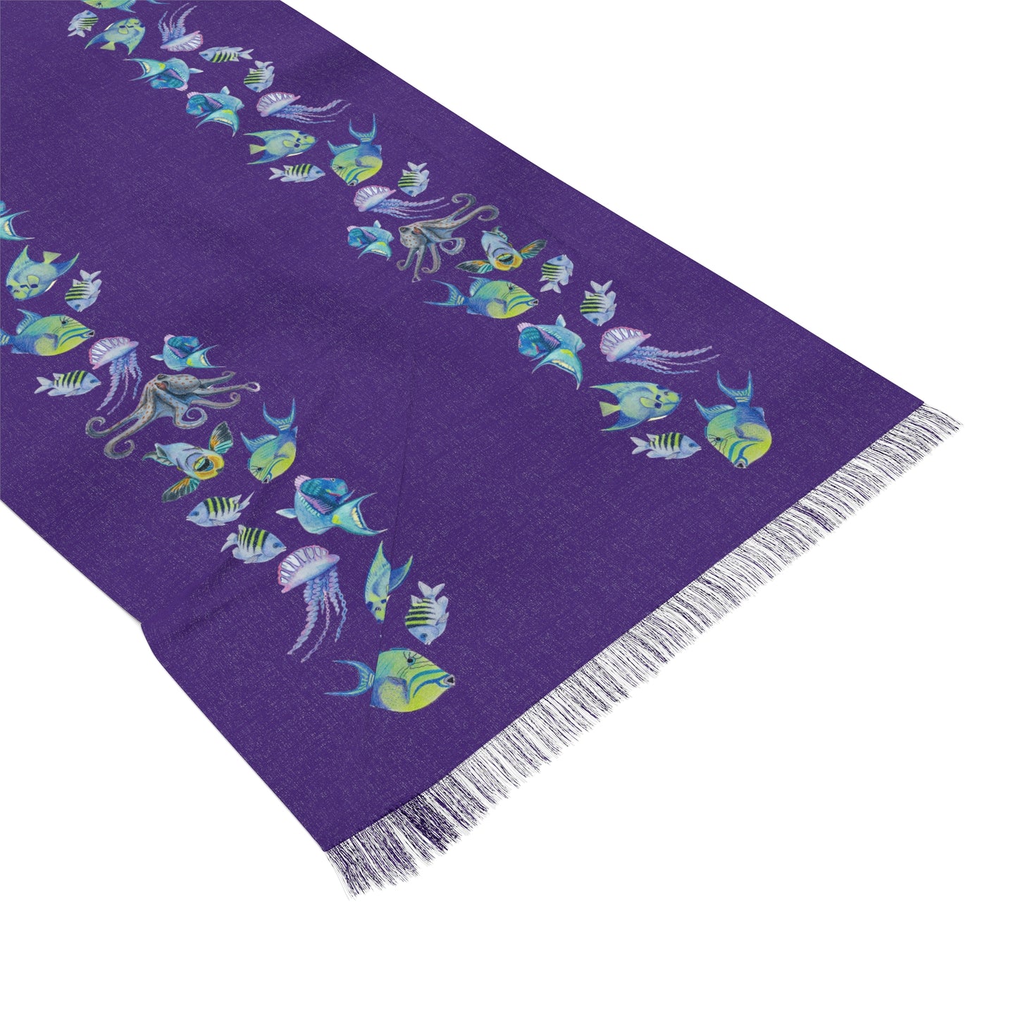 Sargasso Sea - Light Scarf - Deep Purple