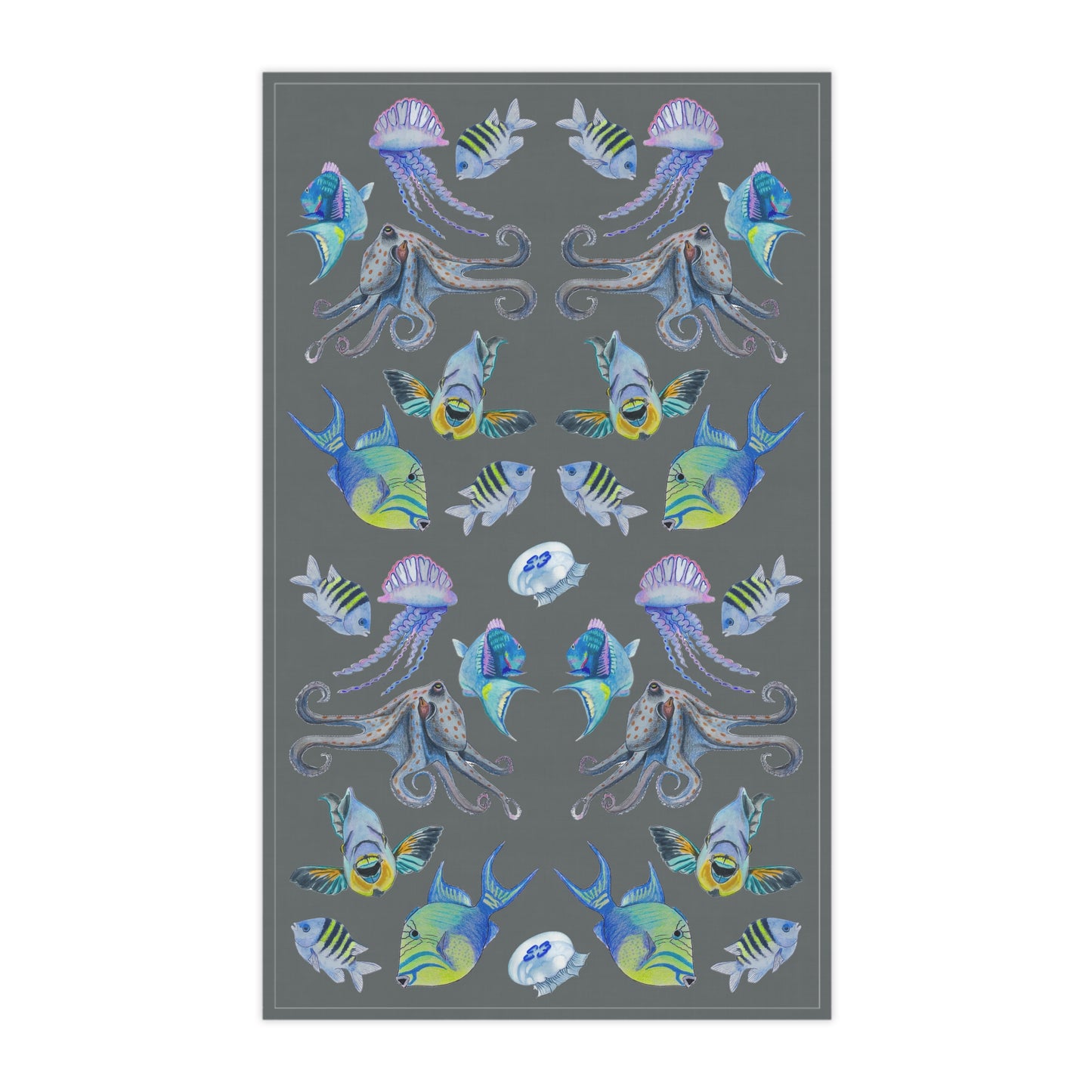 Sargasso Sea - Hand Towel - Dark Grey