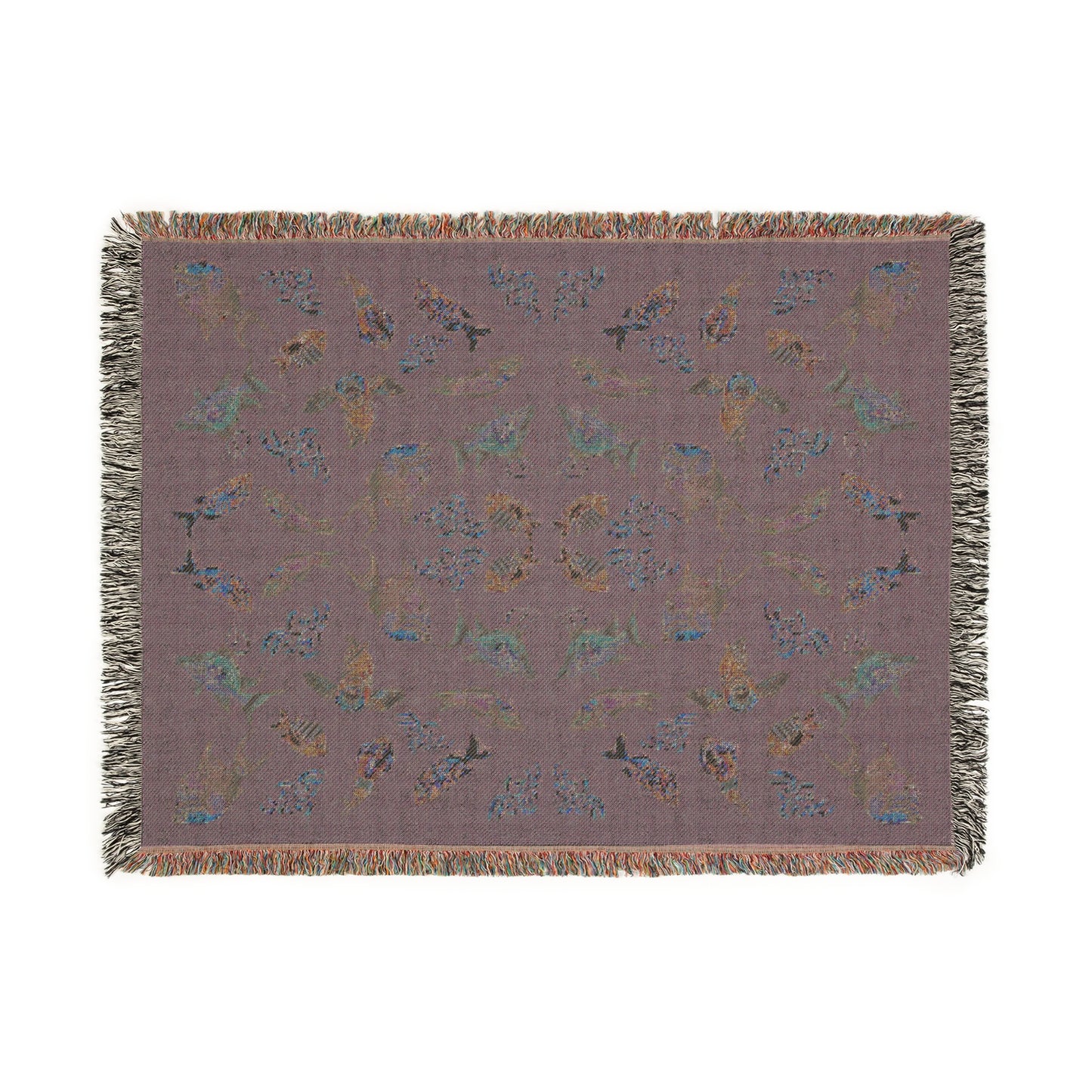 Sargasso Sea - Woven Blanket - Dark Grey