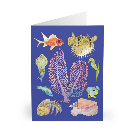 Sargasso Sea - Greeting Cards (5 Pack) - Indigo