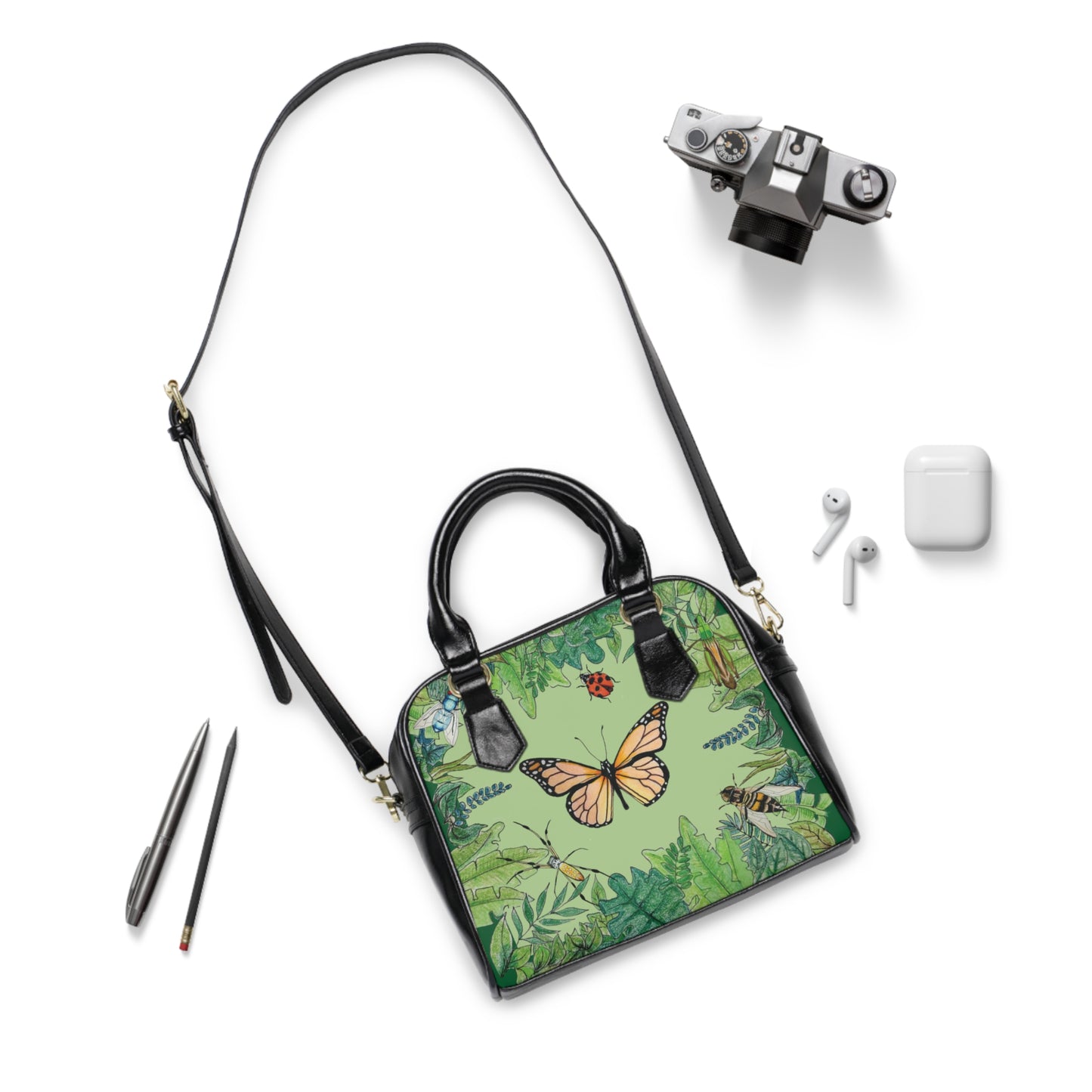 Garden Life - Shoulder Handbag - Light Green