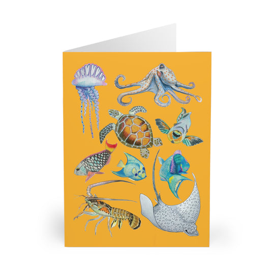 Sargasso Sea - Greeting Cards (5 Pack) - Mango