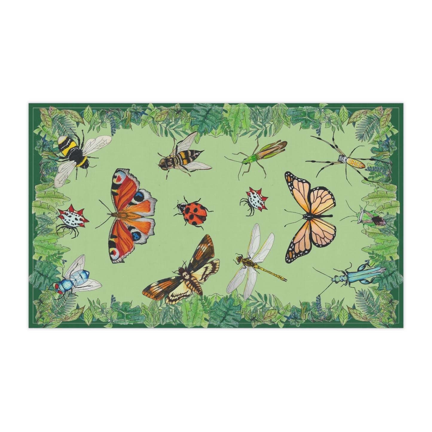 Garden Life - Hand Towel - Light Green