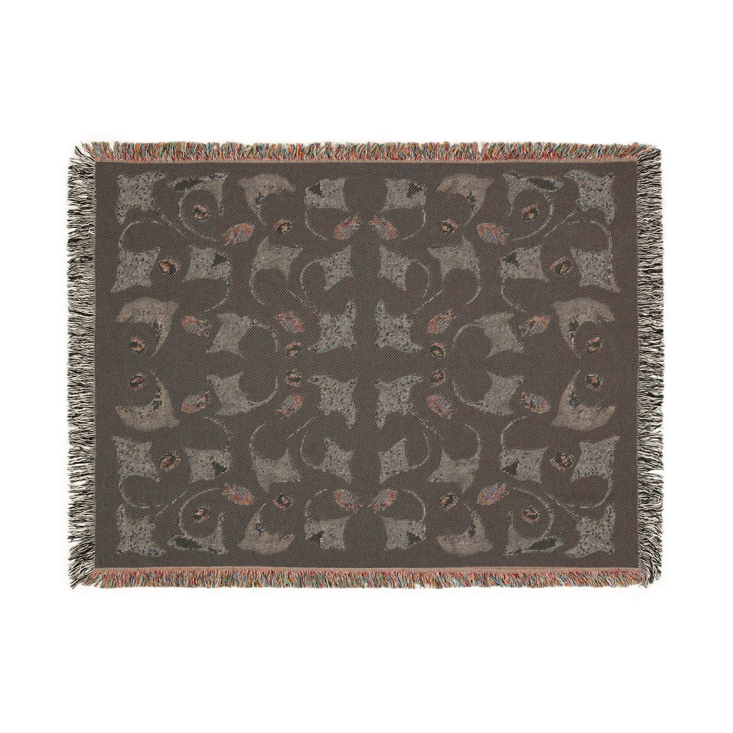 Sargasso Sea - Woven Blanket - Black
