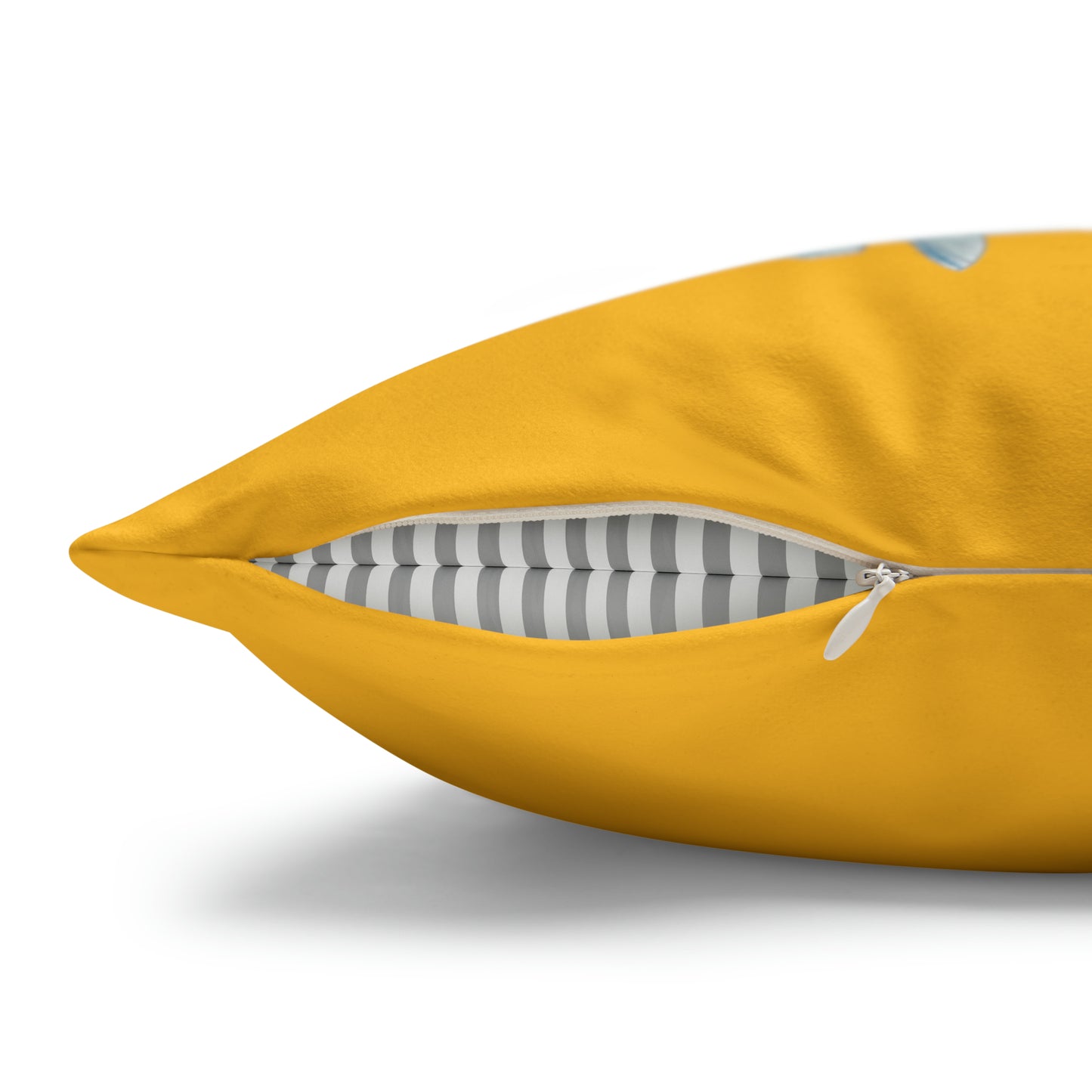 Sargasso Sea - Faux Suede Square Pillow Case - Mango
