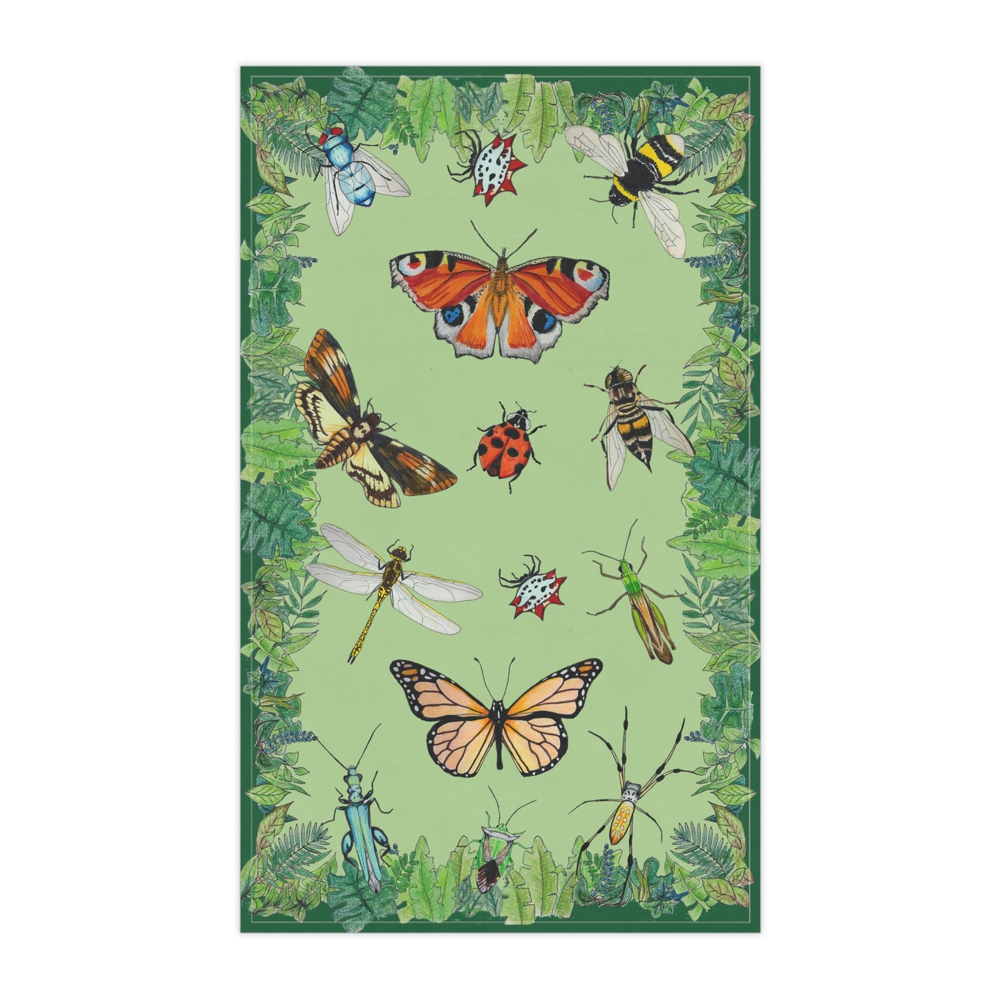 Garden Life - Hand Towel - Light Green