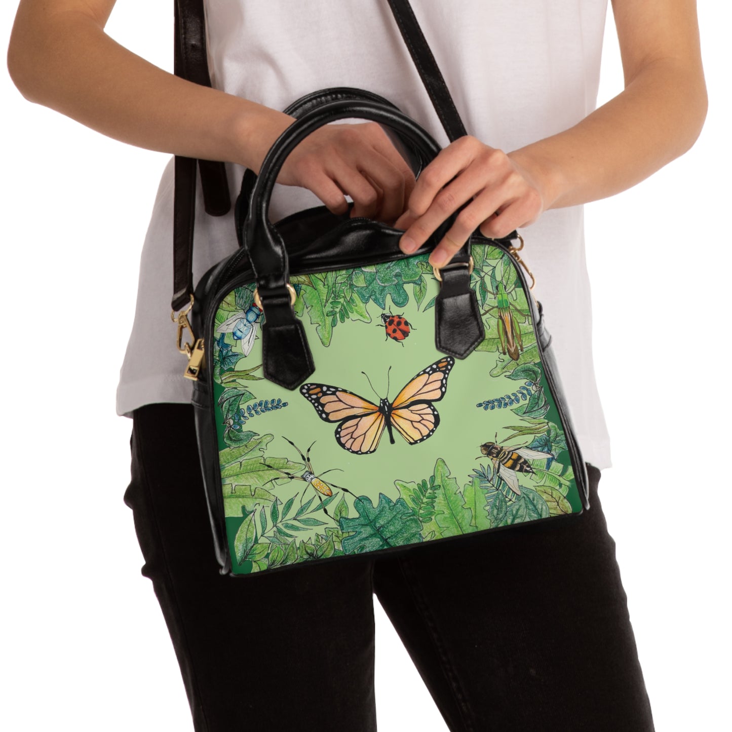 Garden Life - Shoulder Handbag - Light Green