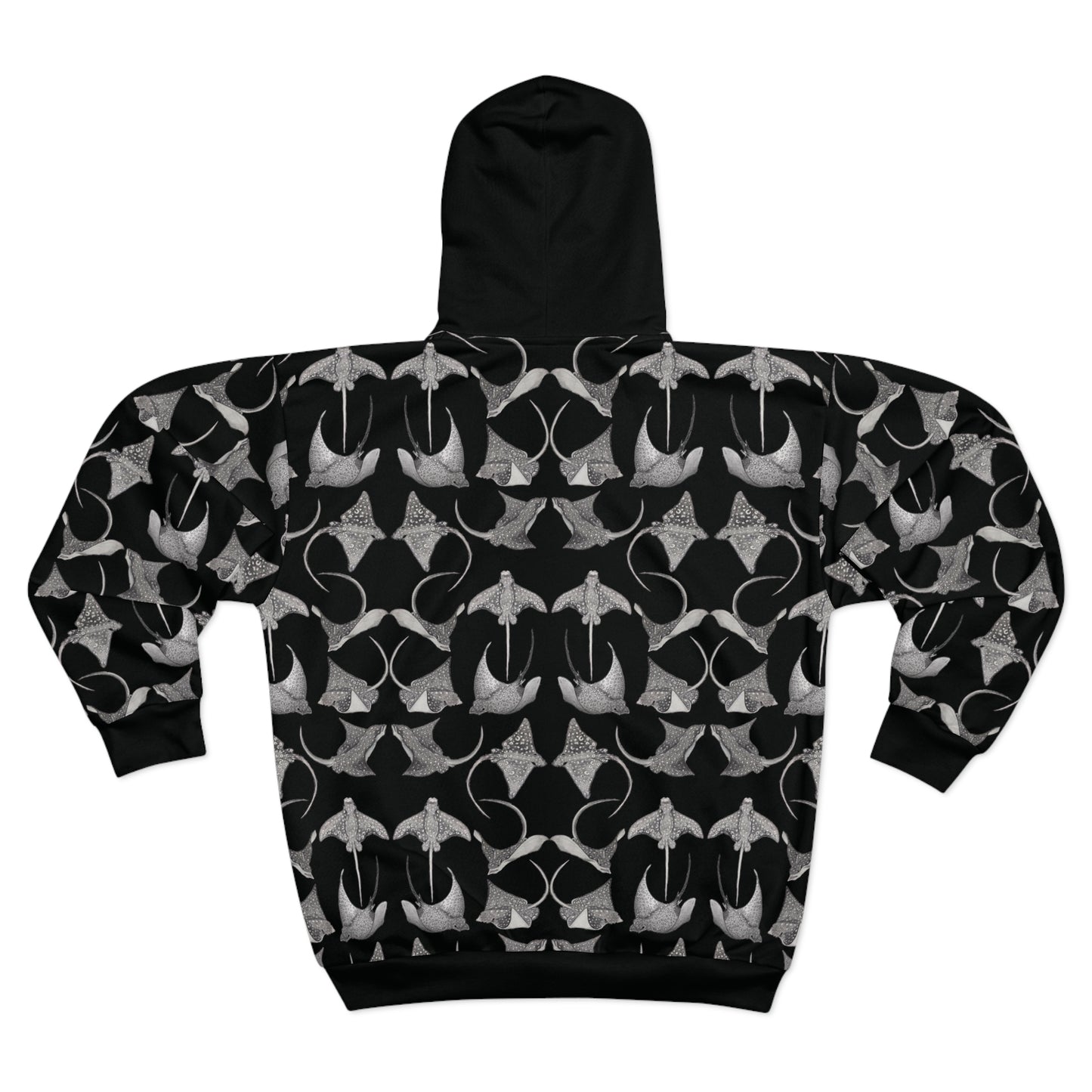 Eagle Ray - Limited Edition Unisex Zip Hoodie - Black