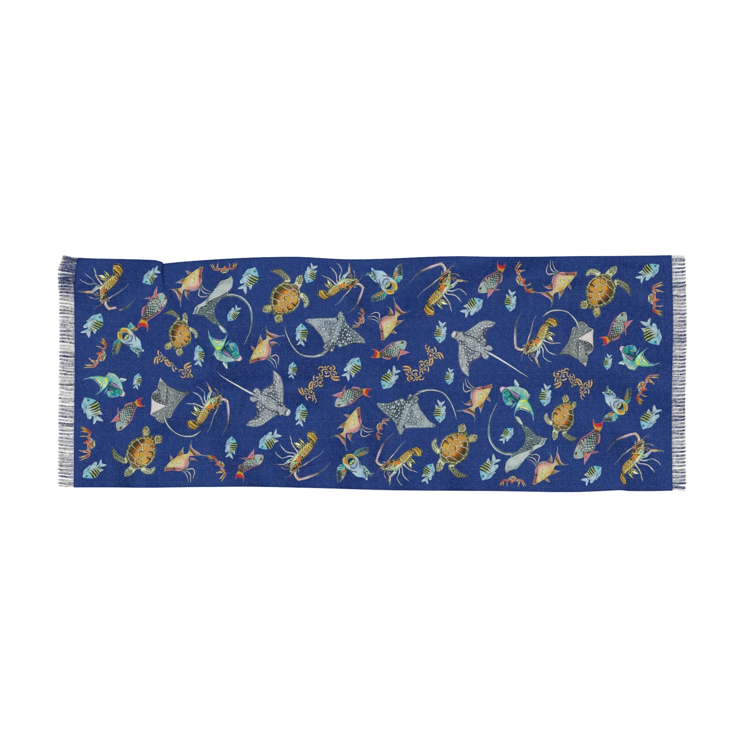 Sargasso Sea - Light Scarf - Dark Blue
