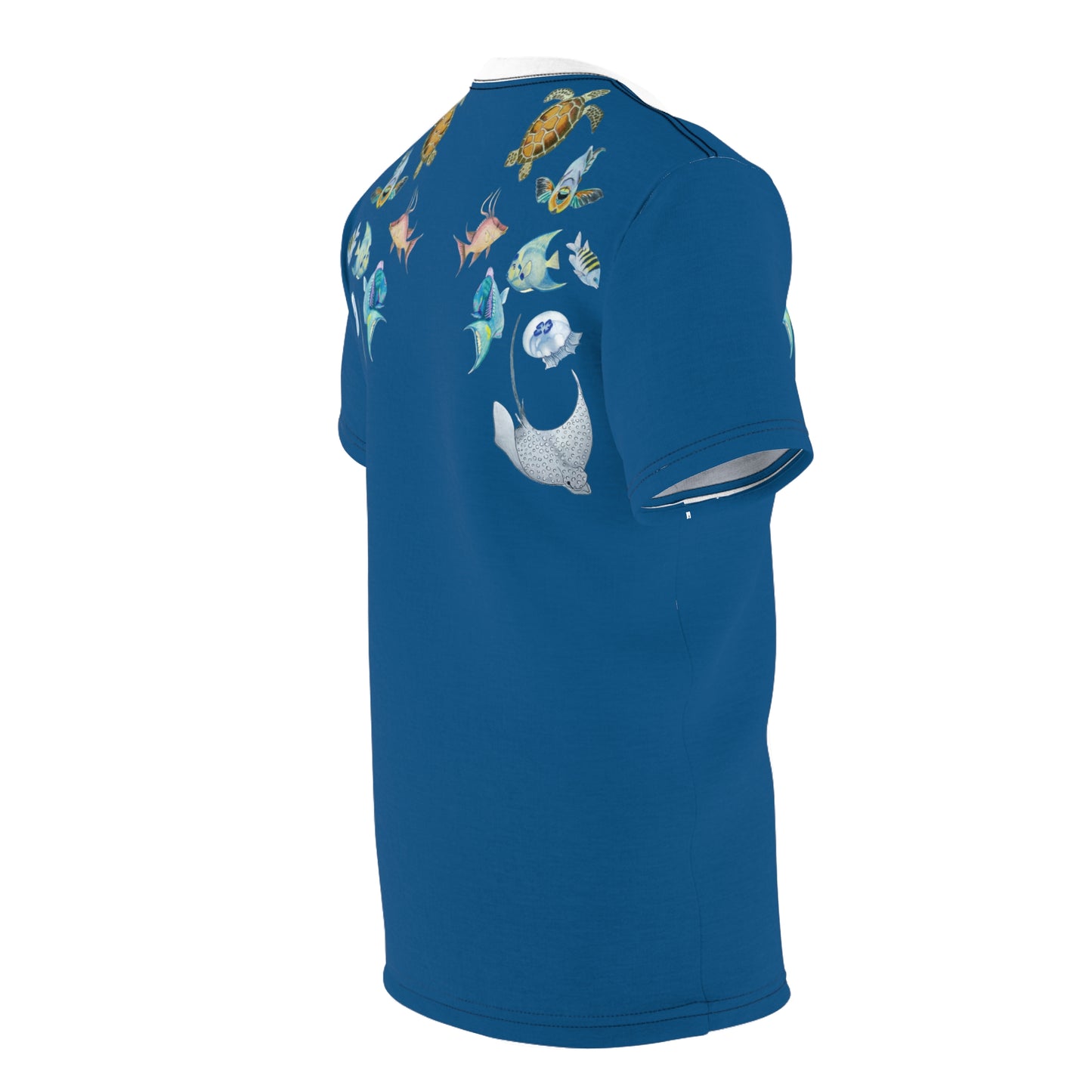 Sargasso Sea - Short Sleeved Rash Guard - Pacific Blue