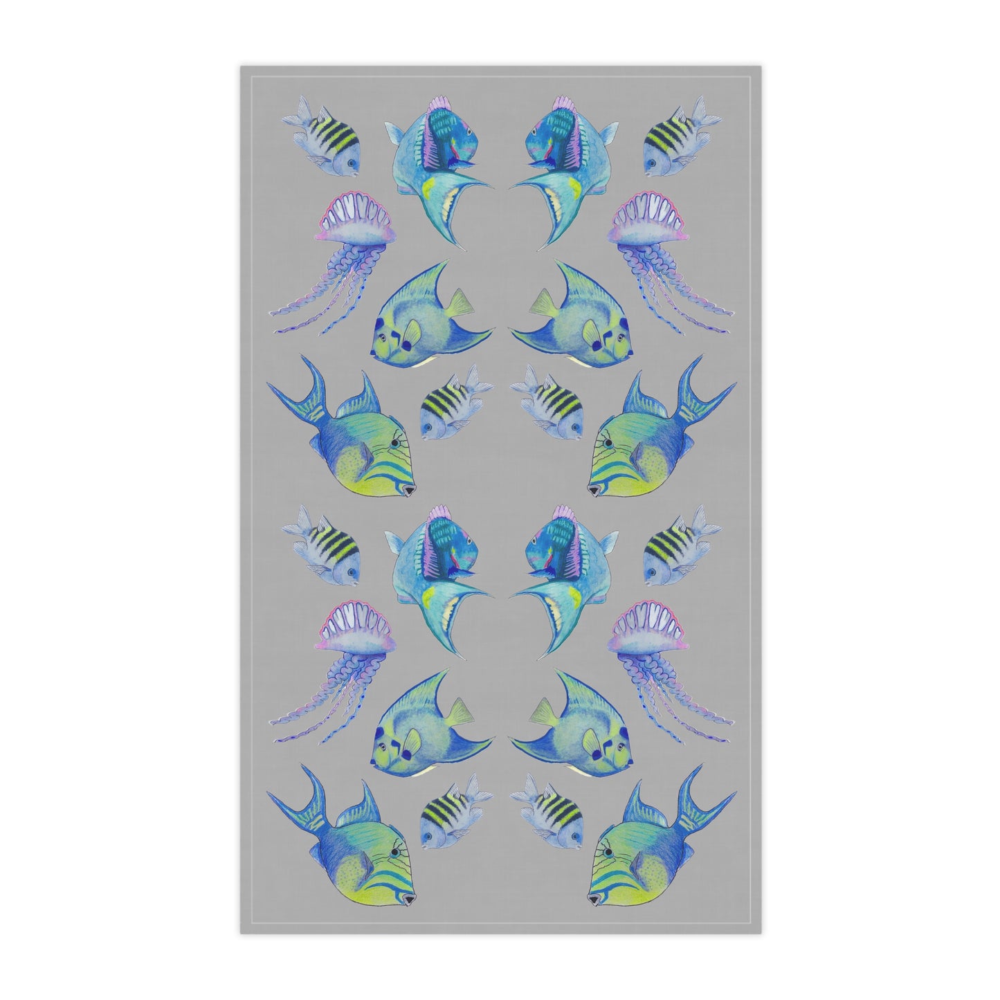 Sargasso Sea - Hand Towel - Light Grey