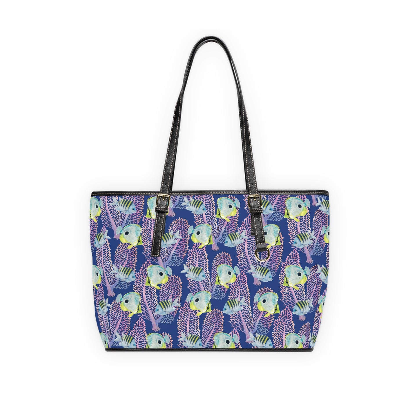 Sargasso Sea - Leather Shoulder Bag - Dark Blue