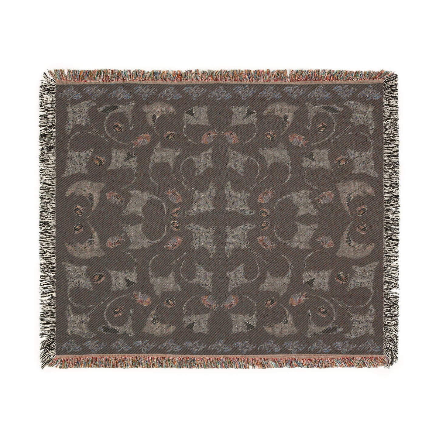 Sargasso Sea - Woven Blanket - Black