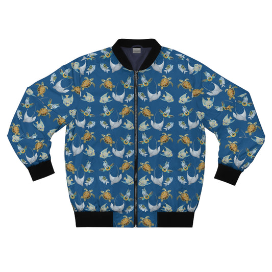 Sargasso Sea - Bomber Jacket - Pacific Blue