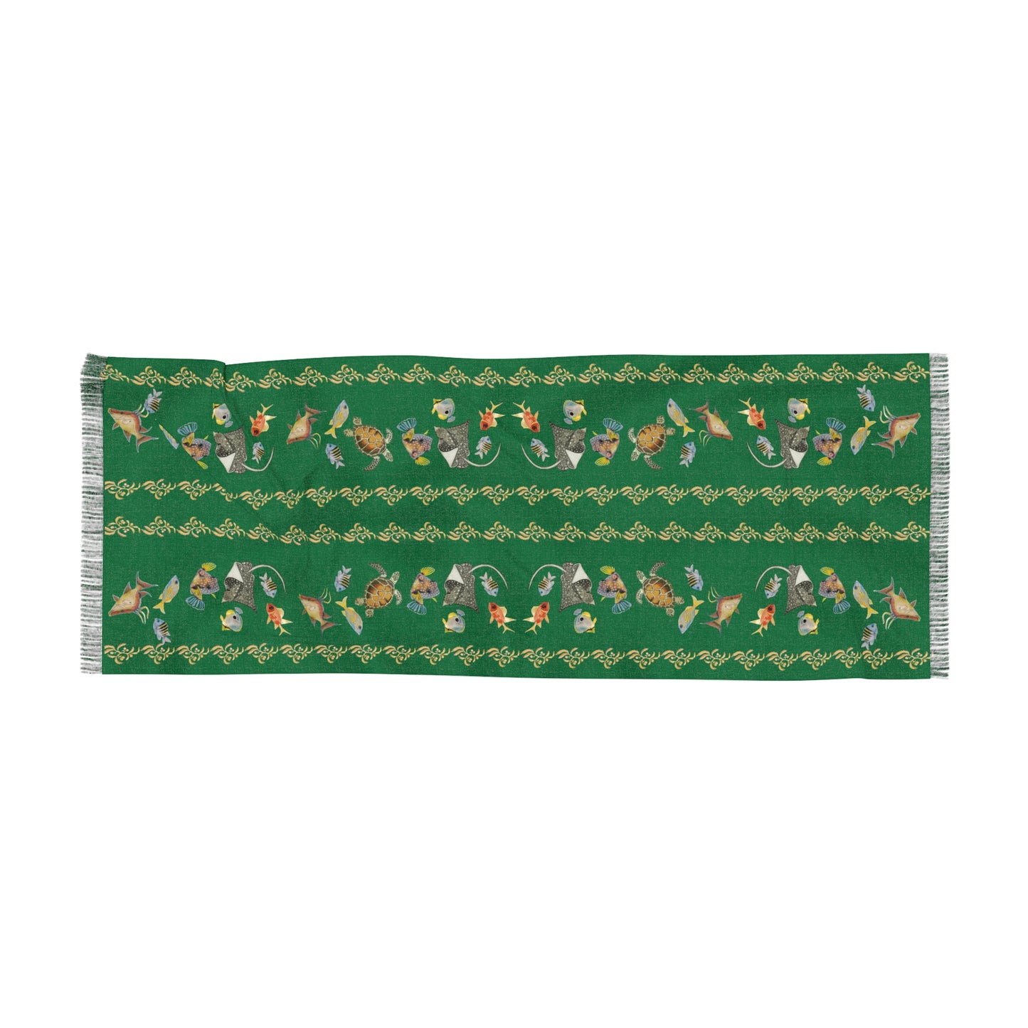 Sargasso Sea - Light Scarf - Dark Green