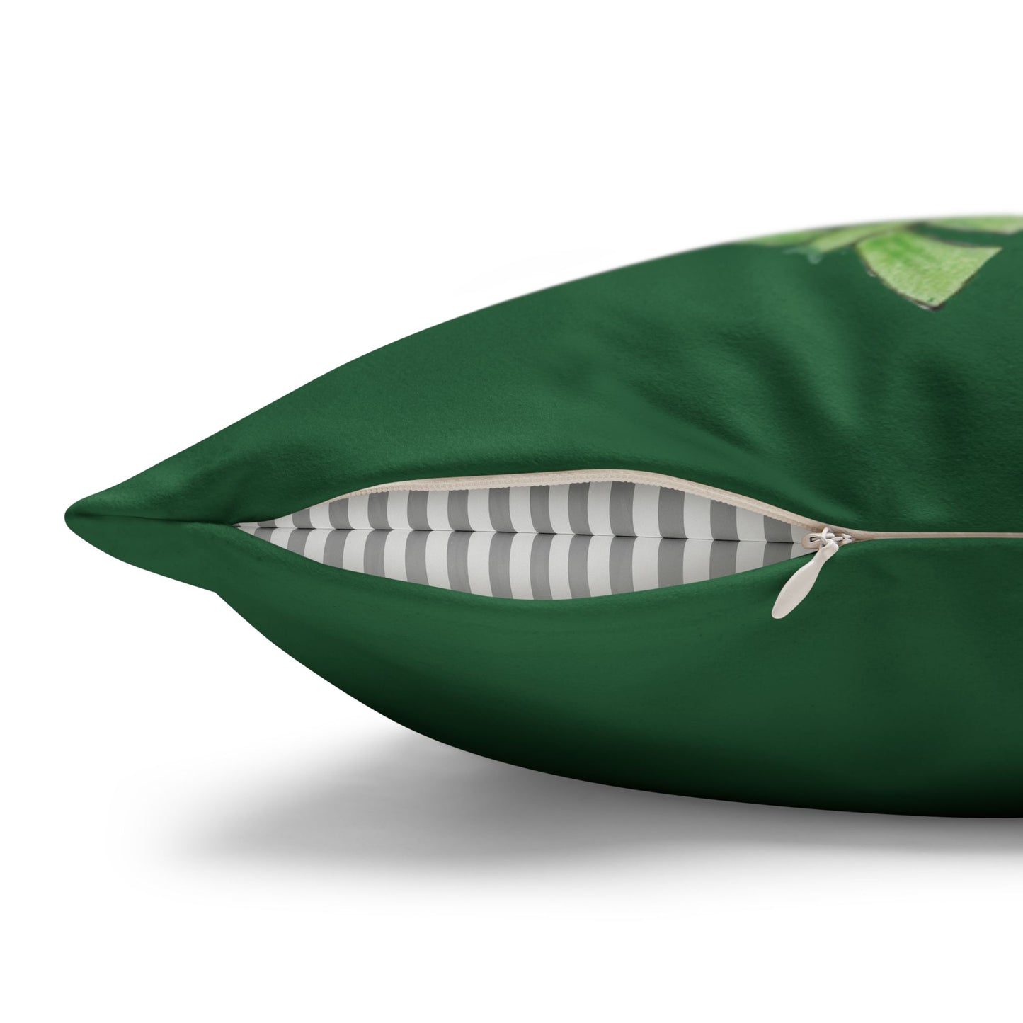 Garden Life - Faux Suede Square Pillow Case - Beige