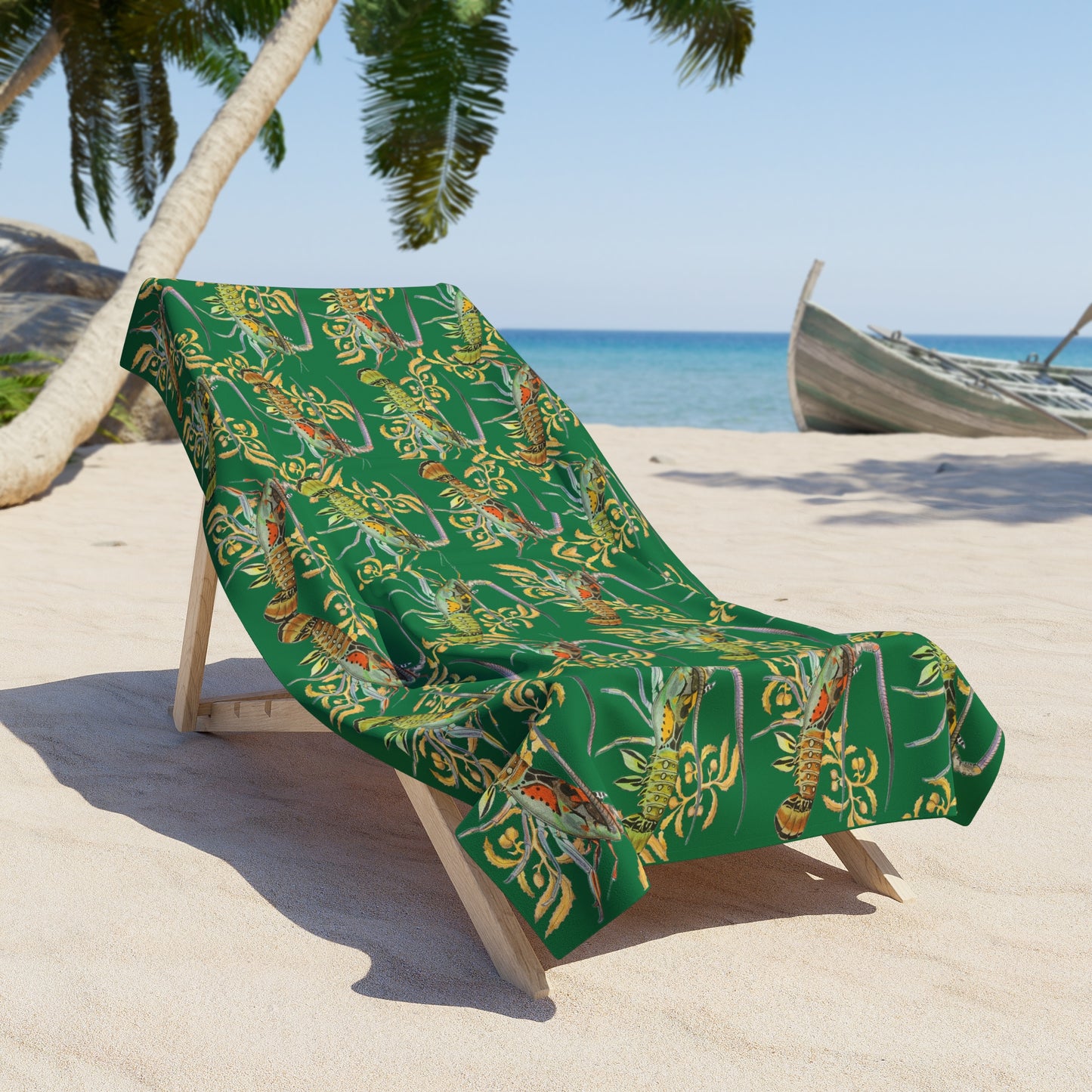 Sargasso Sea - Beach Towel - Dark Green