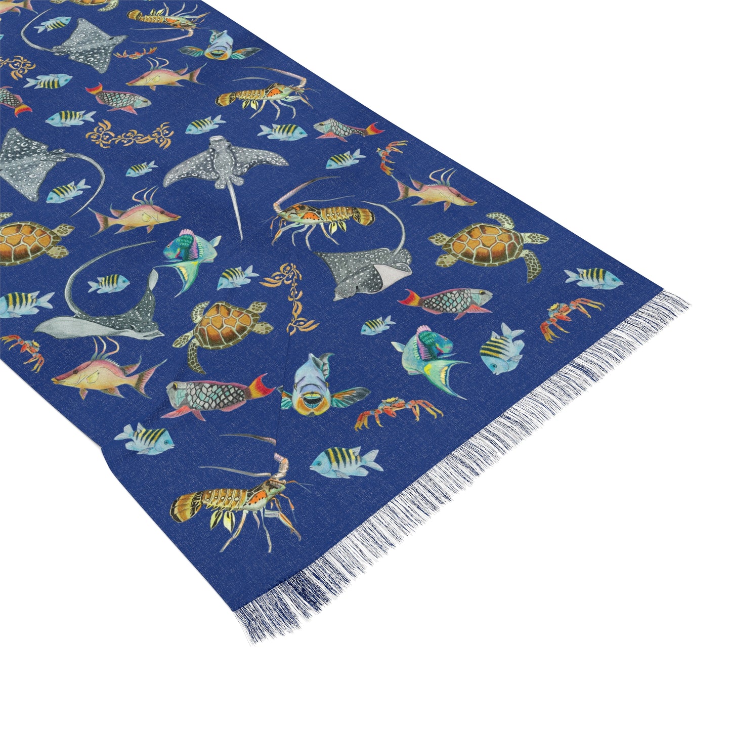 Sargasso Sea - Light Scarf - Dark Blue