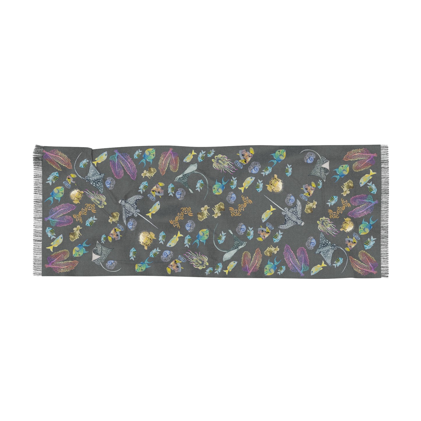 Sargasso Sea - Light Scarf - Dark Grey