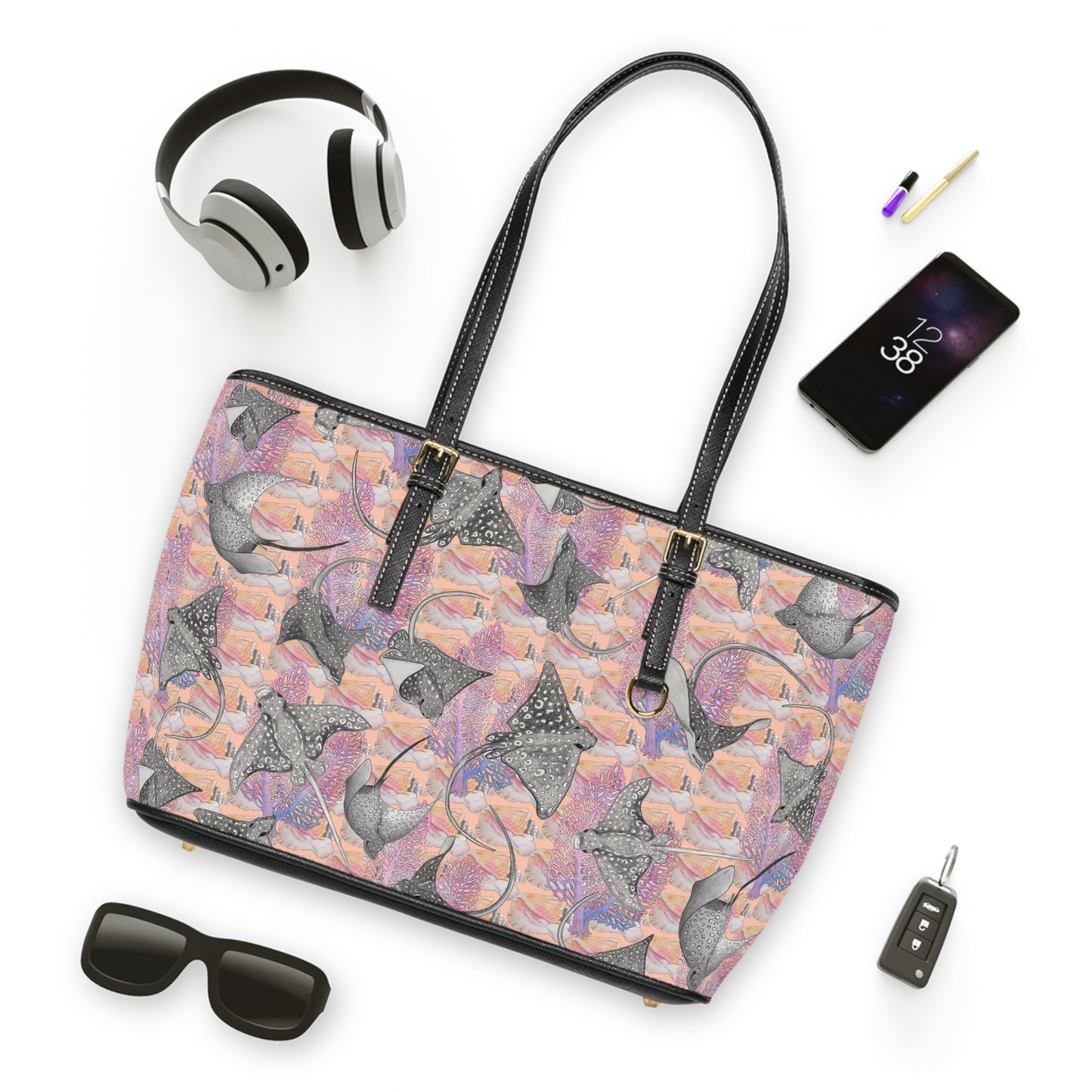 Eagle Ray - Leather Shoulder Bag - Bermuda Sand