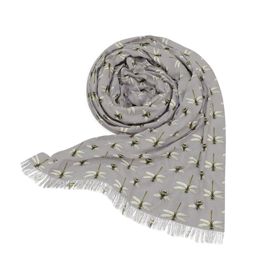 Garden Life - Light Scarf - Light Grey