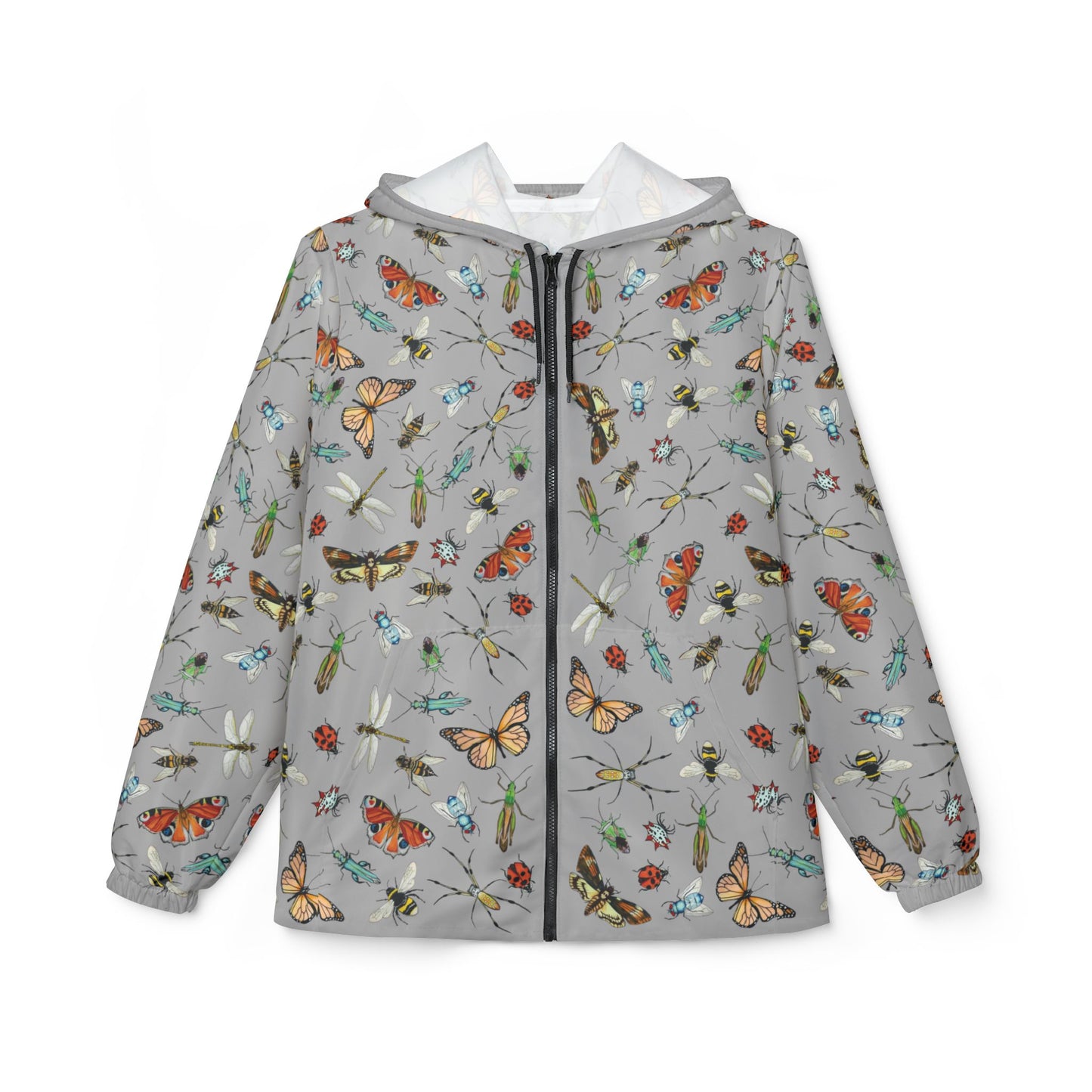 Garden Life - Eco-Friendly Windbreaker Jacket - Light Grey