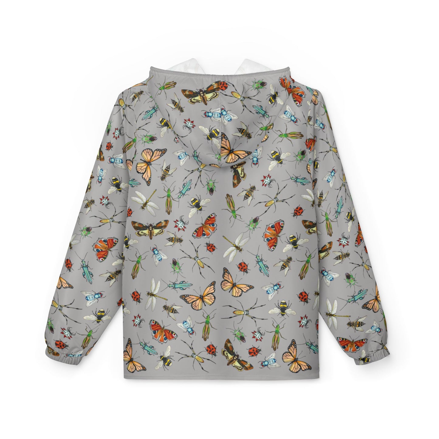 Garden Life - Eco-Friendly Windbreaker Jacket - Light Grey