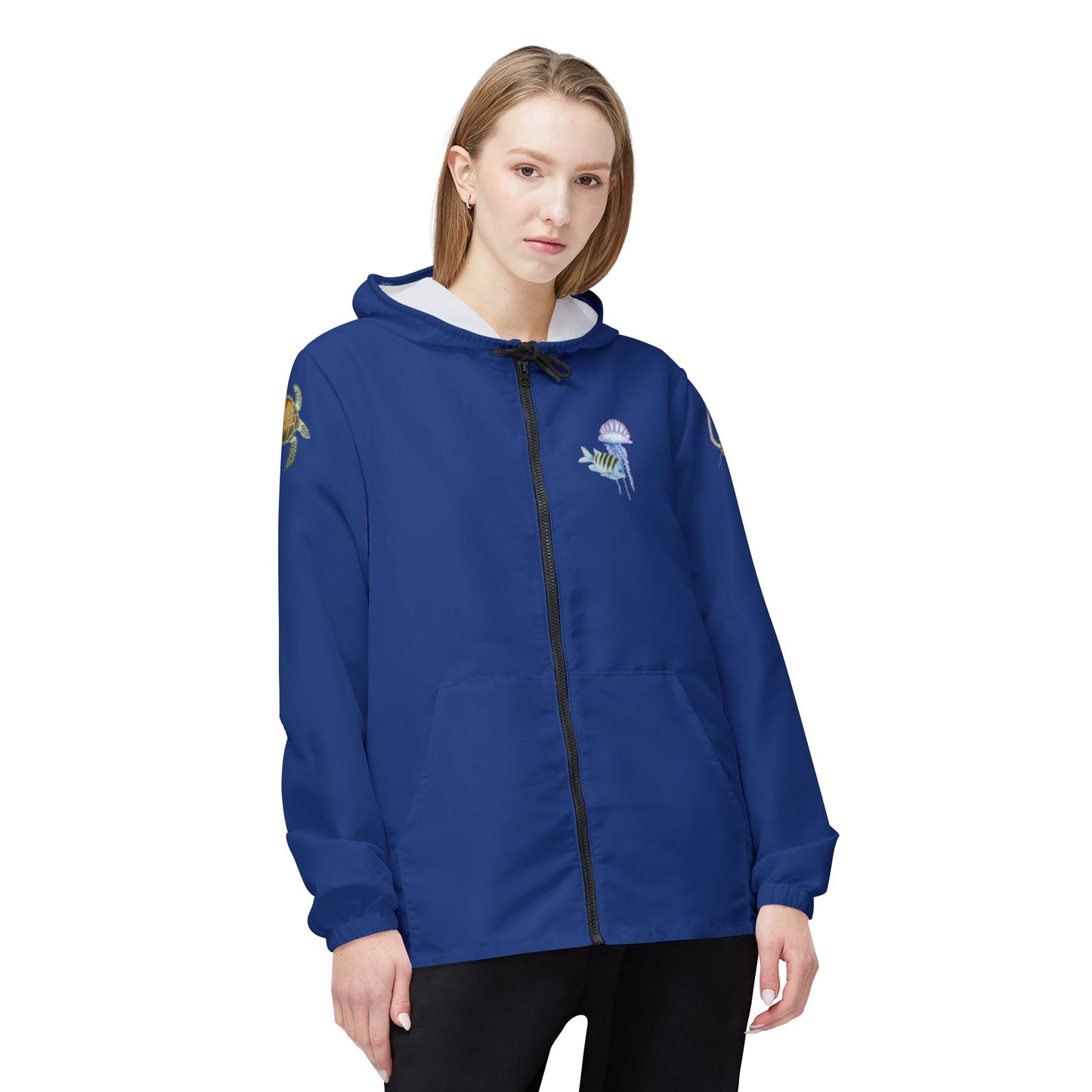 Sargasso Sea - Eco-Friendly Windbreaker Jacket - Dark Blue