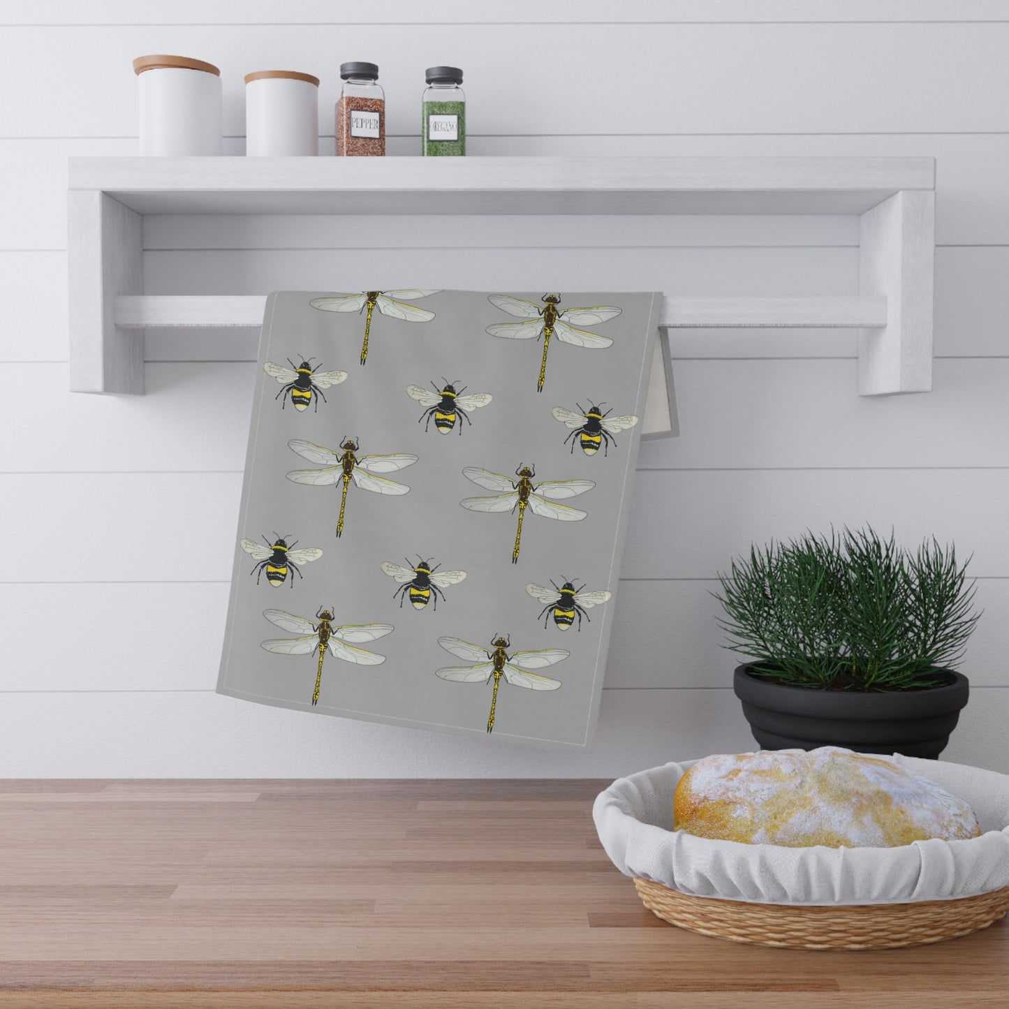 Garden Life - Hand Towel - Light Grey