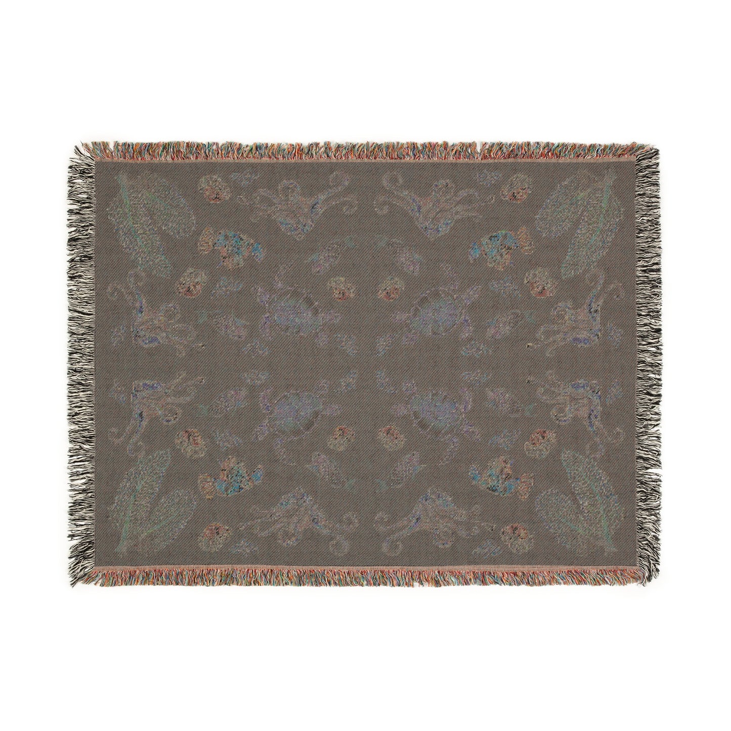 Sargasso Sea - Woven Blanket - Dark Blue
