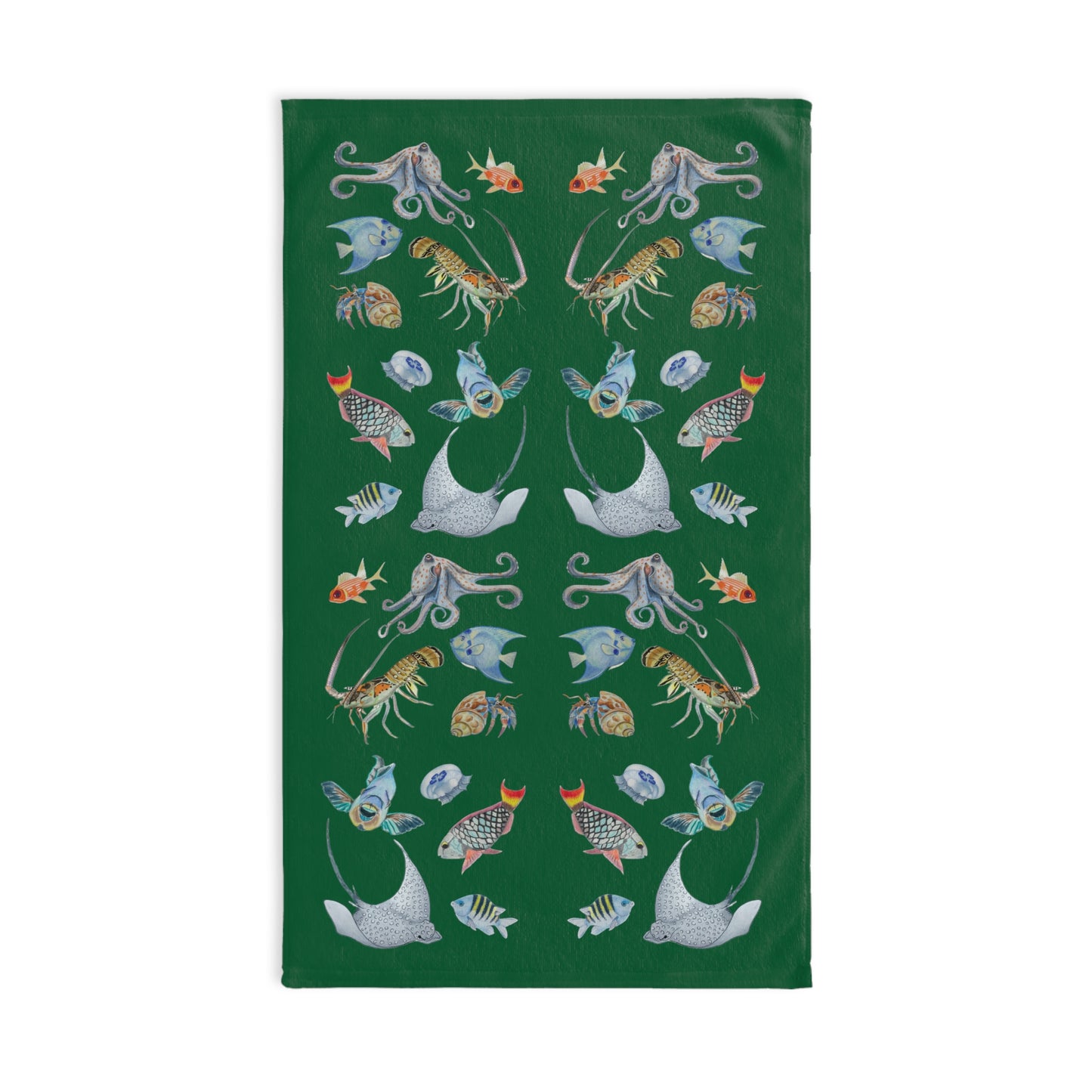 Sargasso Sea - Hand Towel - Forest Green