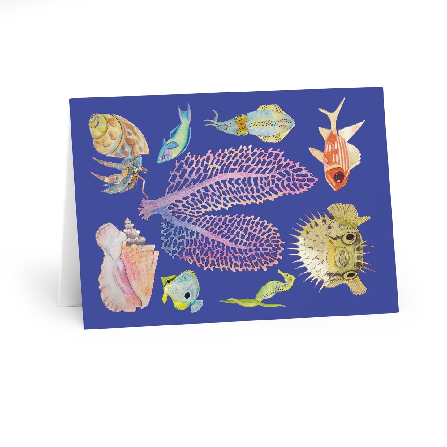 Sargasso Sea - Greeting Cards (5 Pack) - Indigo