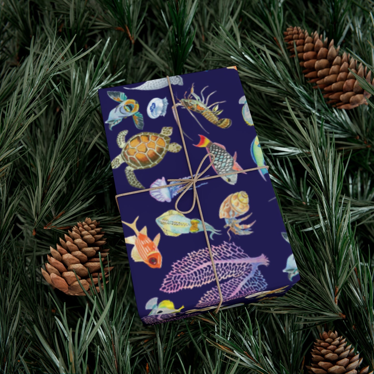 Sargasso Sea - Gift Wrap - Midnight