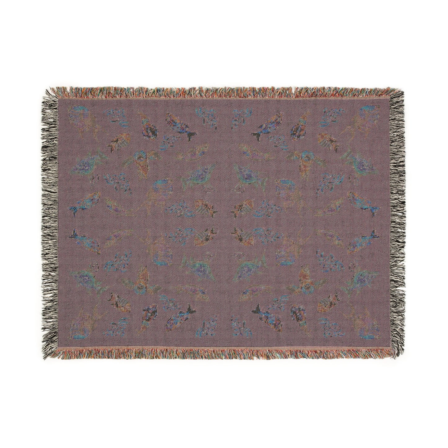 Sargasso Sea - Woven Blanket - Dark Grey