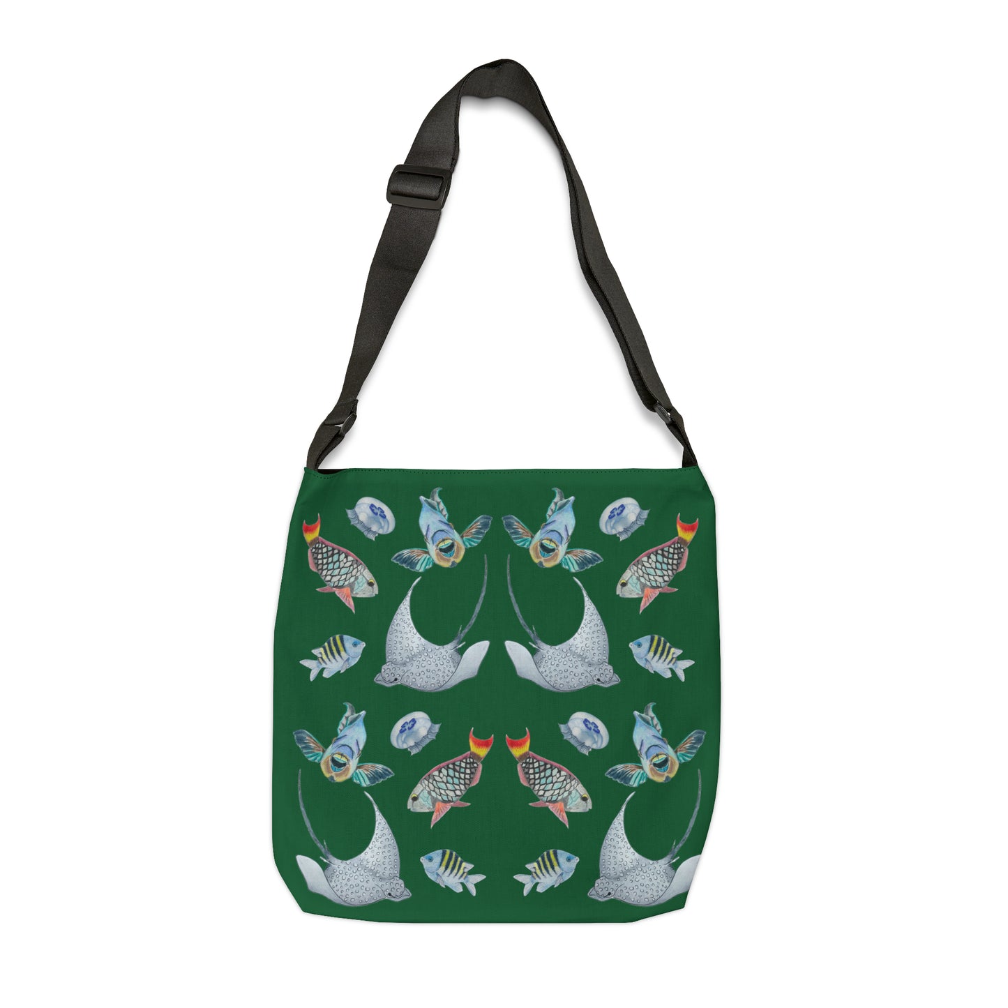 Sargasso Sea - Adjustable Tote Bag - Forest Green