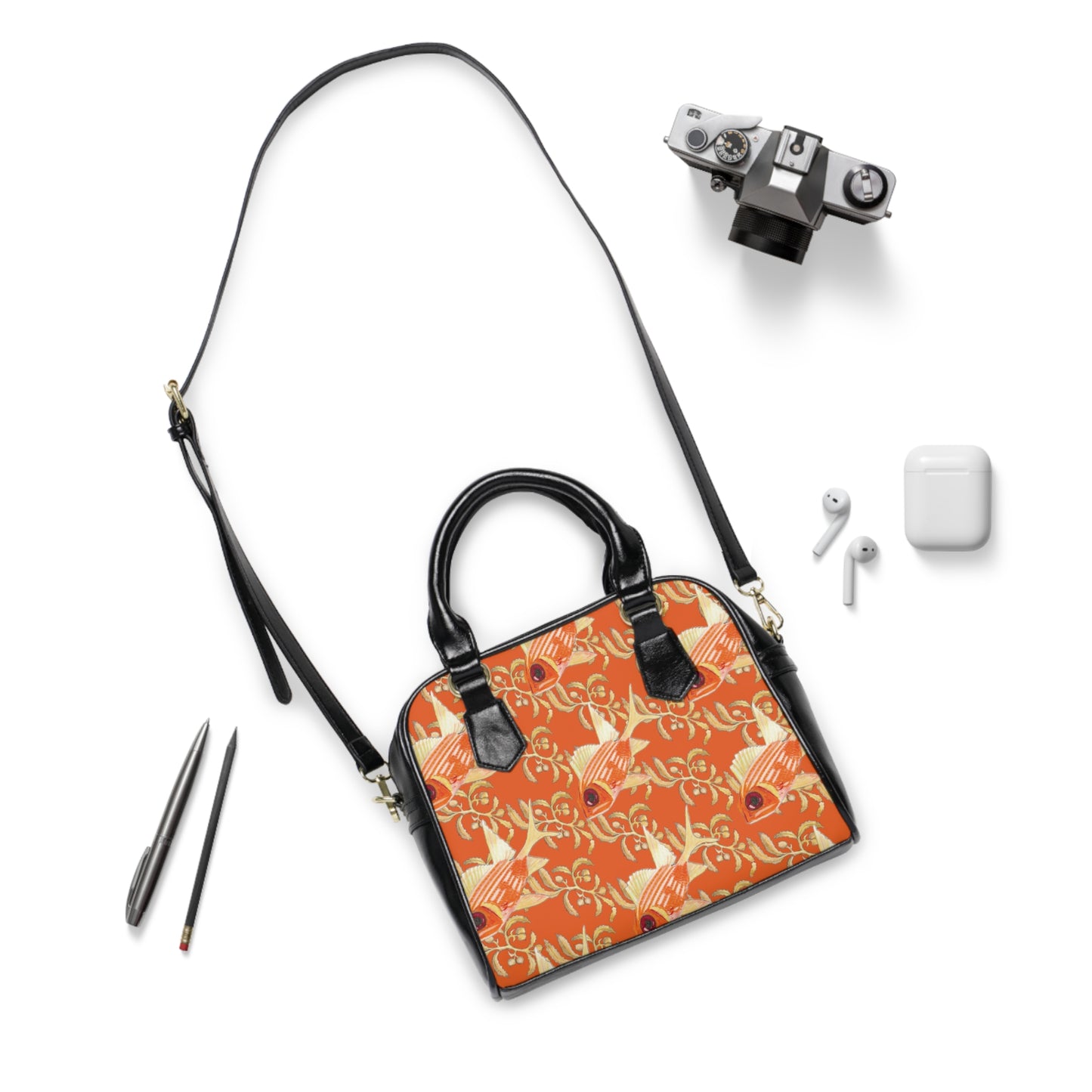 Sargasso Sea - Shoulder Handbag - Orange