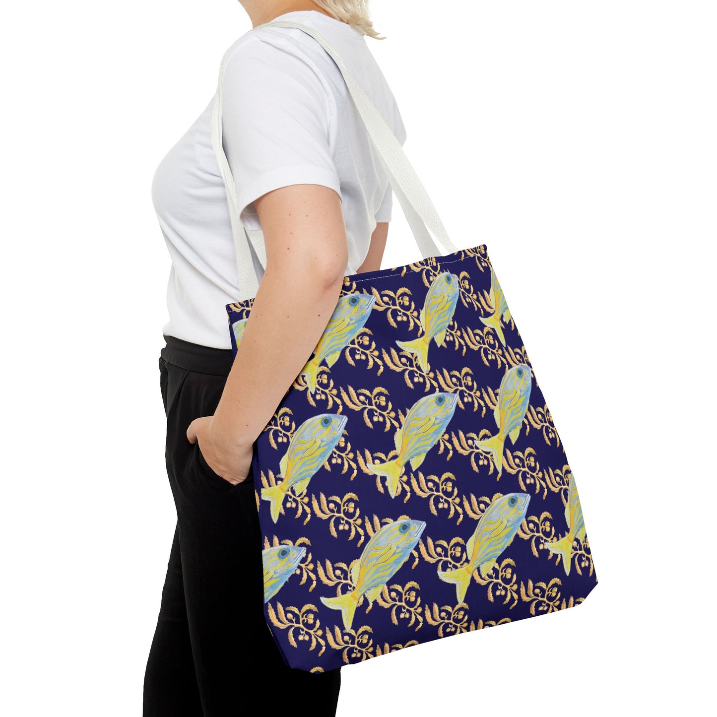 Sargasso Sea - Square Tote Bag - Midnight