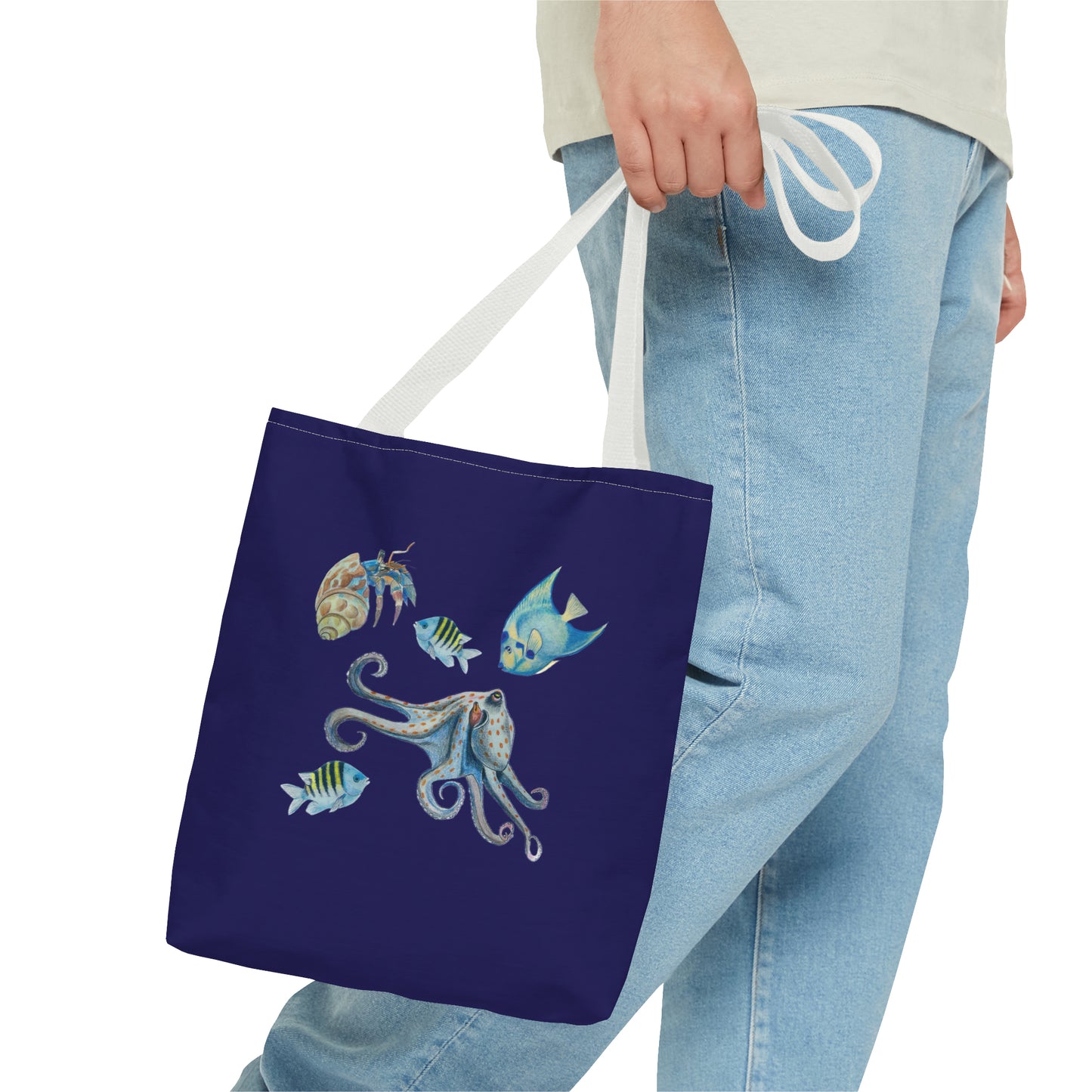 Sargasso Sea - Square Tote Bag - Midnight