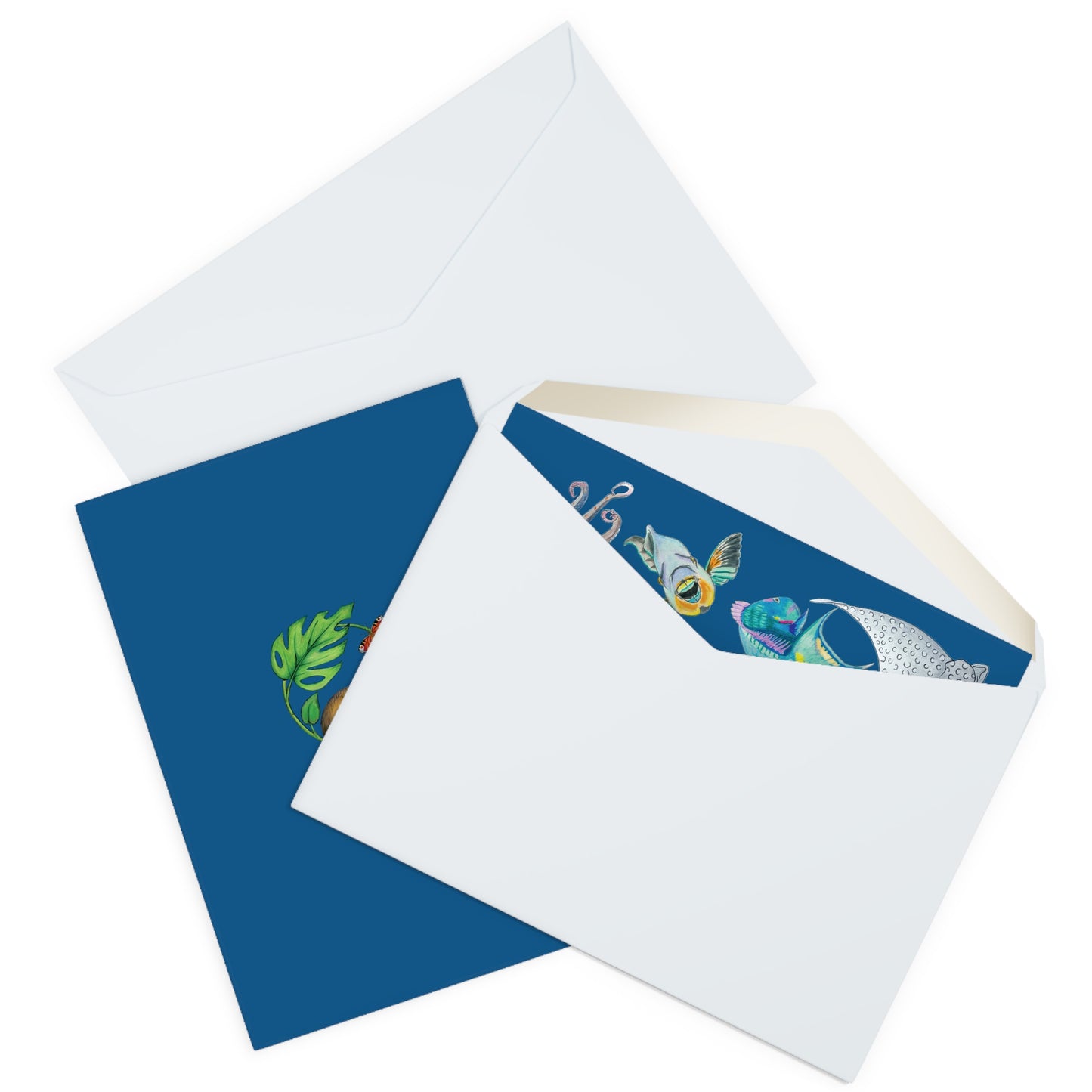 Sargasso Sea - Greeting Cards (5 Pack) - Pacific Blue