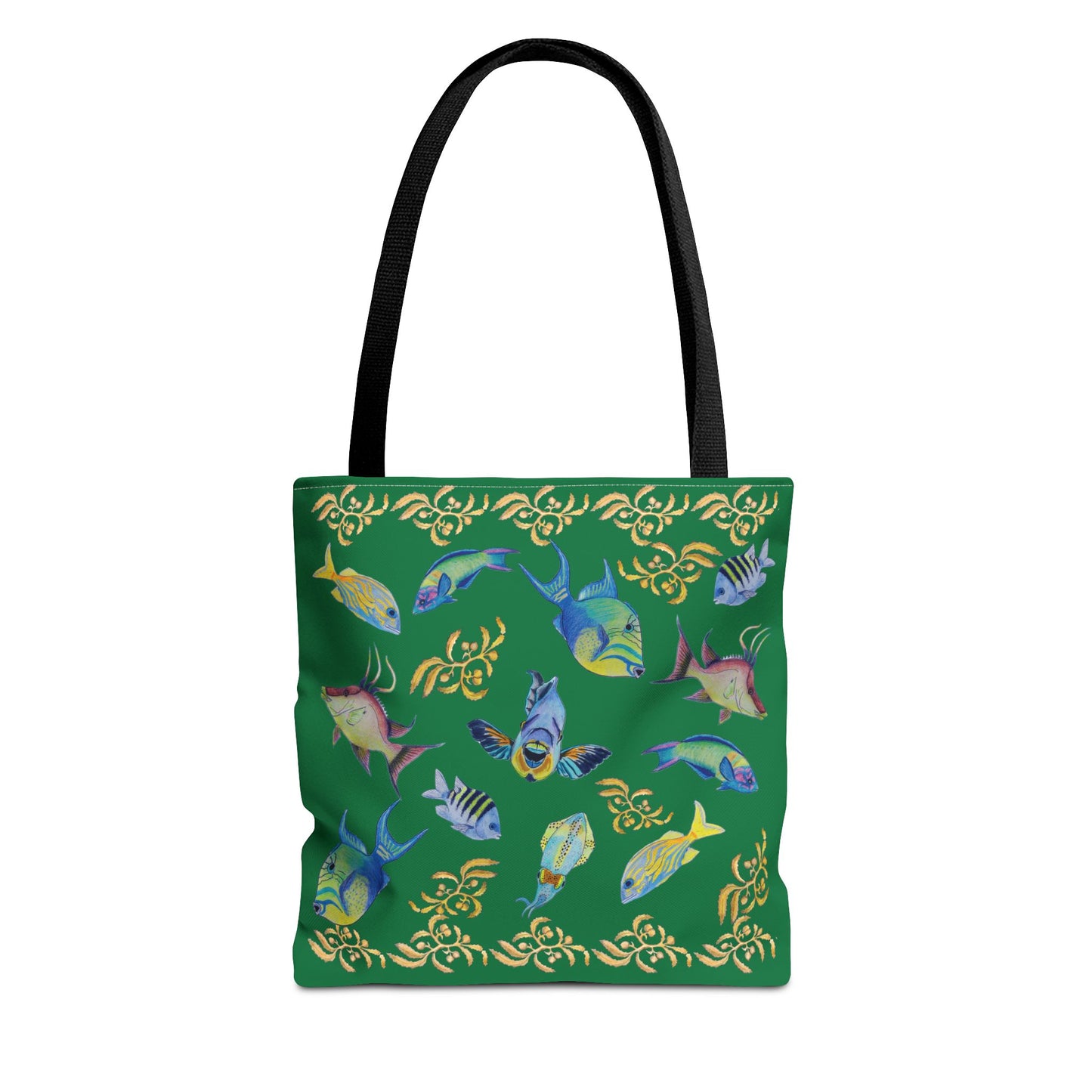 Sargasso Sea - Square Tote Bag - Dark Green