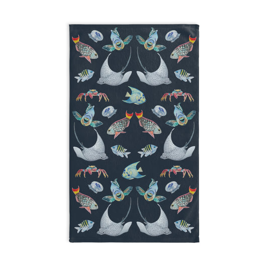 Sargasso Sea - Hand Towel - Asphalt