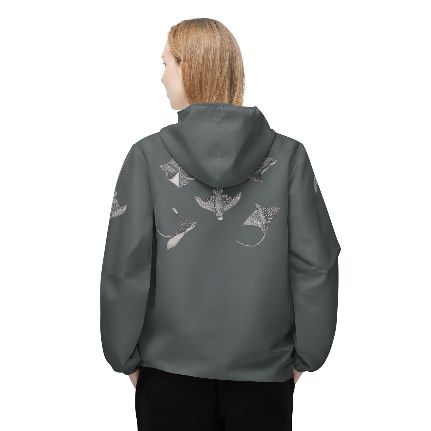 Eagle Ray - Eco-Friendly Windbreaker Jacket - Black