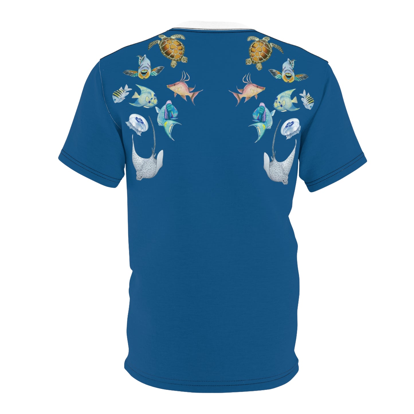 Sargasso Sea - Short Sleeved Rash Guard - Pacific Blue