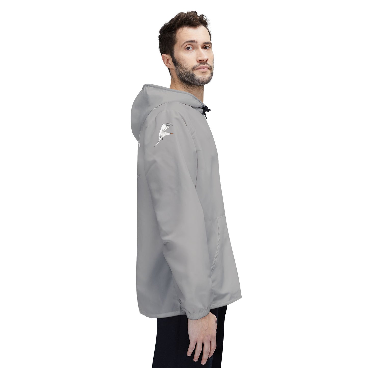 Longtails - Eco-Friendly Windbreaker Jacket - Light Grey