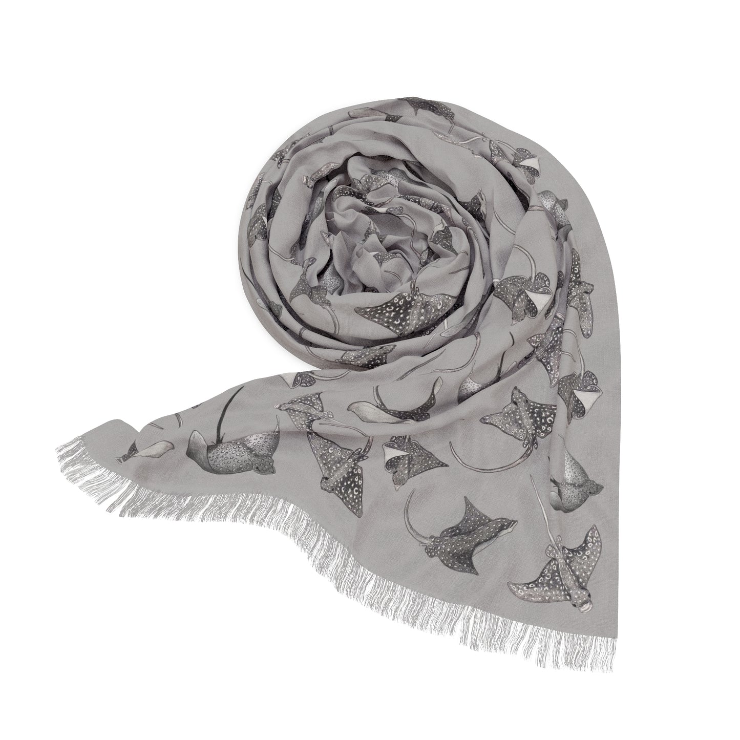 Eagle Ray - Light Scarf - Light Grey