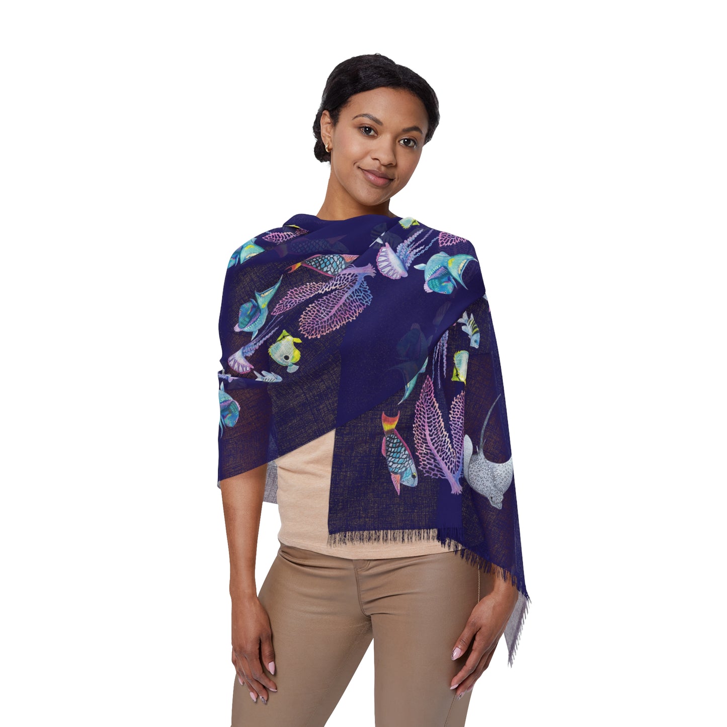 Sargasso Sea - Light Scarf - Midnight