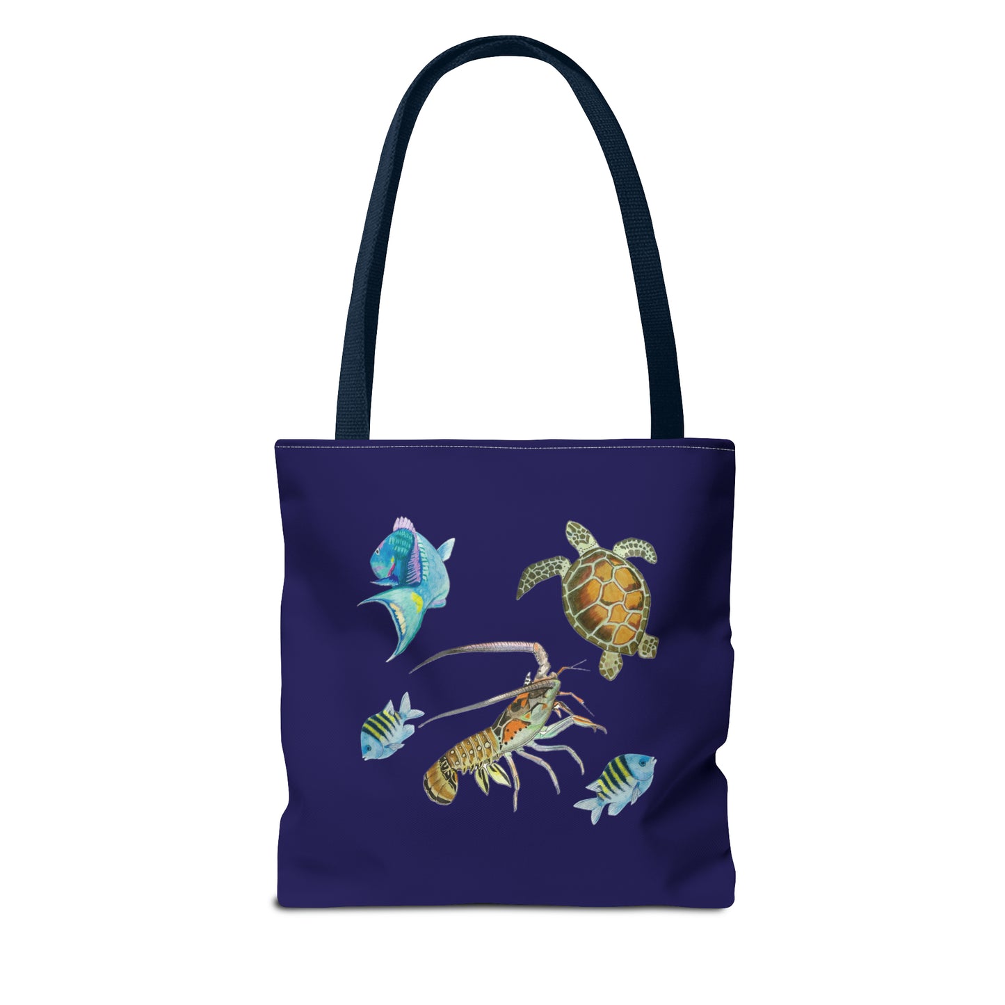 Sargasso Sea - Square Tote Bag - Midnight