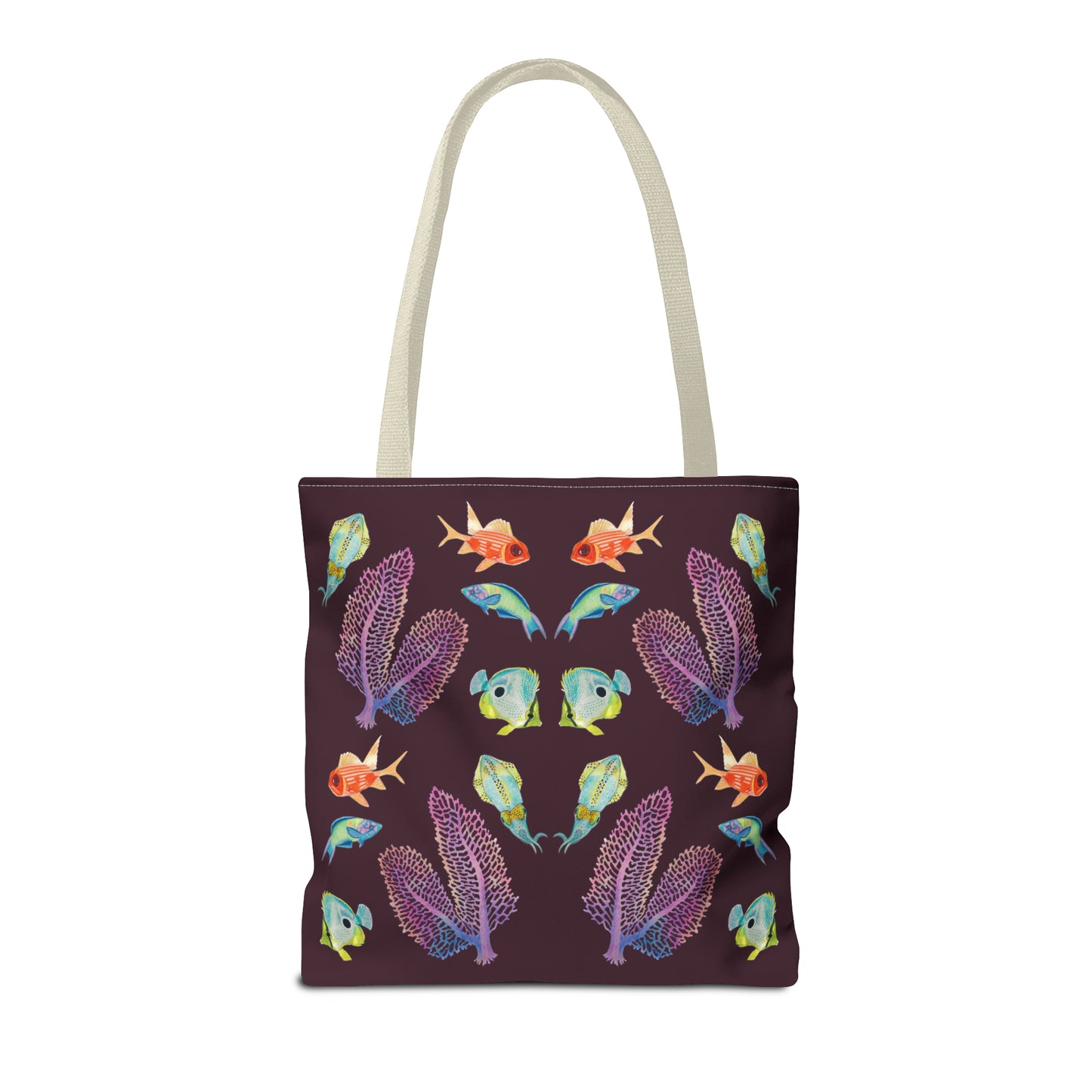 Sargasso Sea - Square Tote Bag - Aubergine