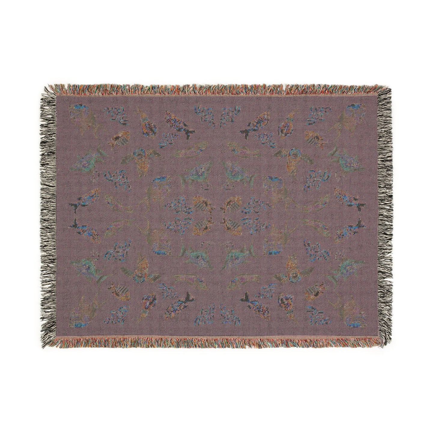 Sargasso Sea - Woven Blanket - Dark Grey